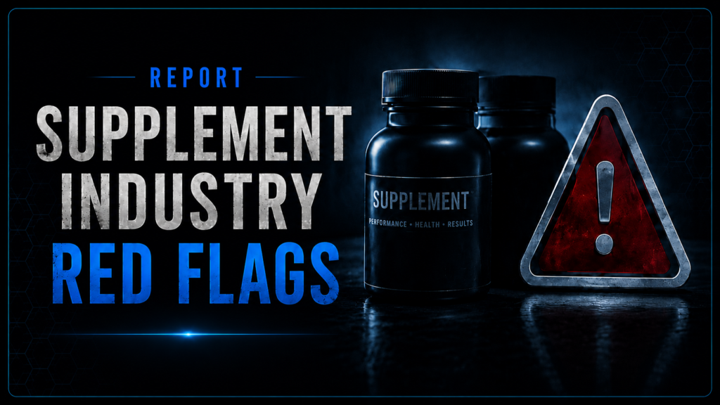 supplement industry red flags